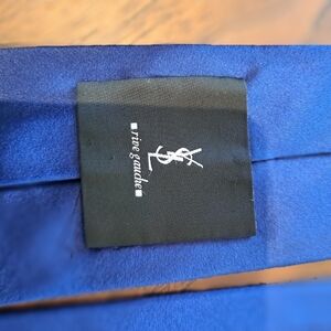 Rive gauche YSL blue silk tie